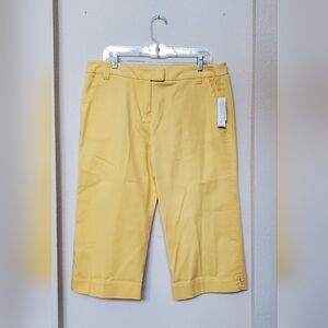 Larry Levine Stretch Crop Pants.  Size 14